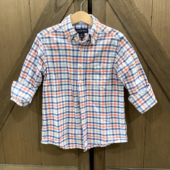 Boys Lands End Button Down - Picture 1 of 2